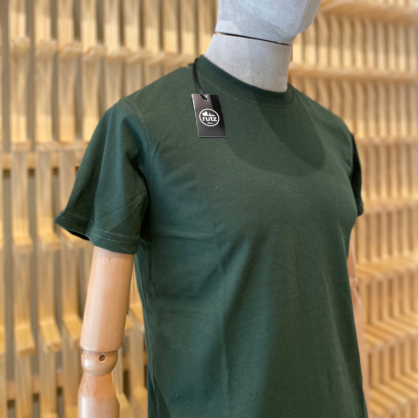 Playera Rutz Básica Verde Militar