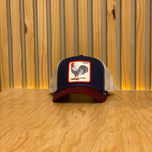 Gorra Goorin Bros Cock 100 Azul Beige Rojo Unitalla