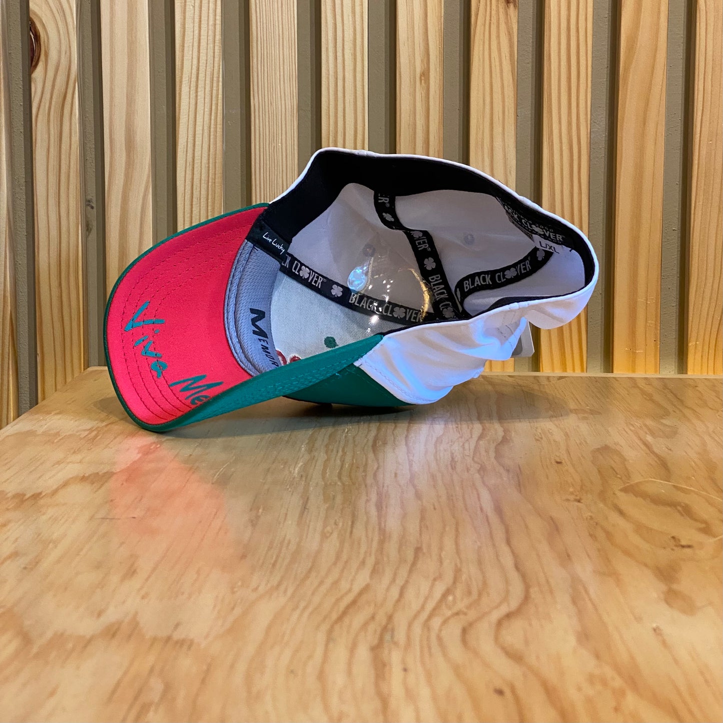 Gorra Black Clover Caro Luck Verde Blanco