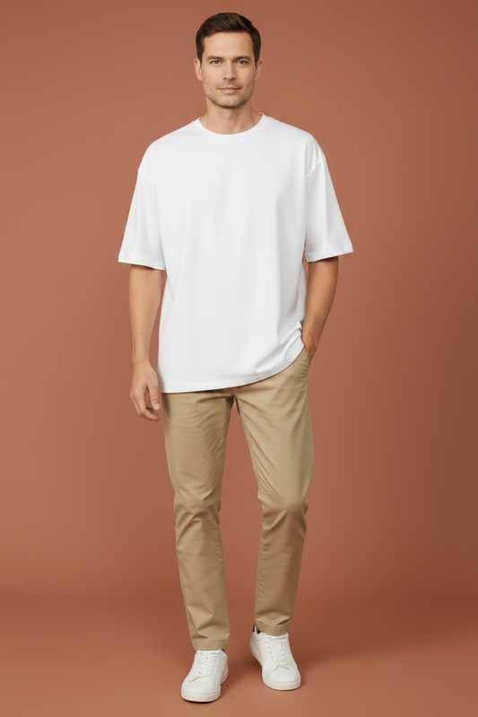 Playera Rutz Oversize Blanco