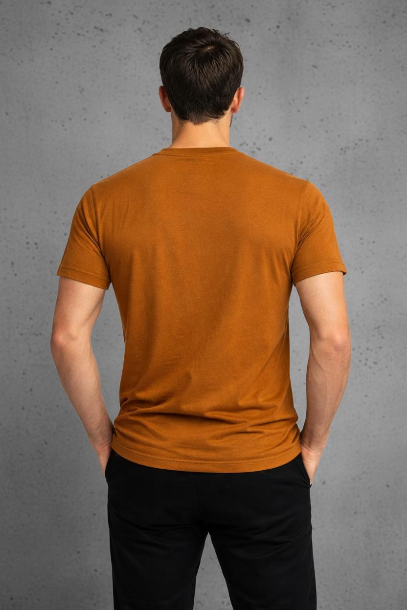Playera Rutz Básica Tabaco