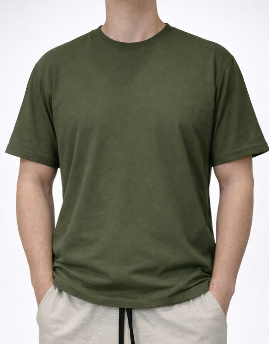 Playera Rutz Básica Verde Militar