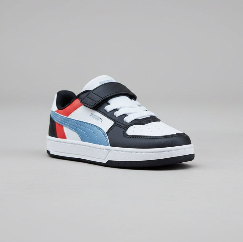 Tenis Puma Puma Caven 2.0 Block AC + inf 39446317 Negro Azul Rojo Blanco Bebe