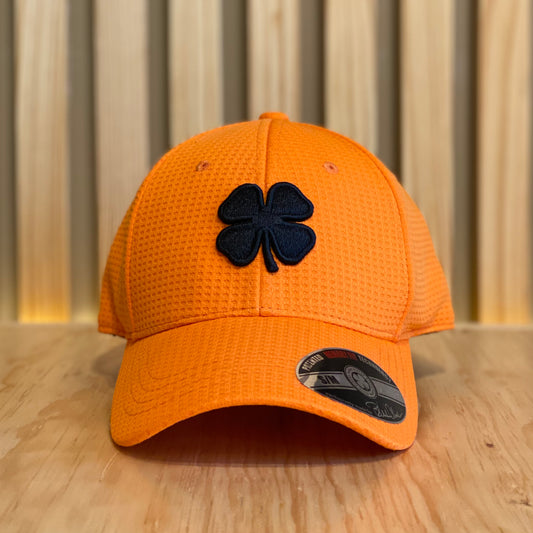 Gorra Black Clover Bc Flex Waffle 14 Naranja Negro