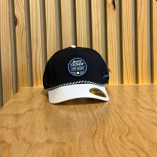 Gorra Black Clover Flash 1 Negro Blanco Ajustable