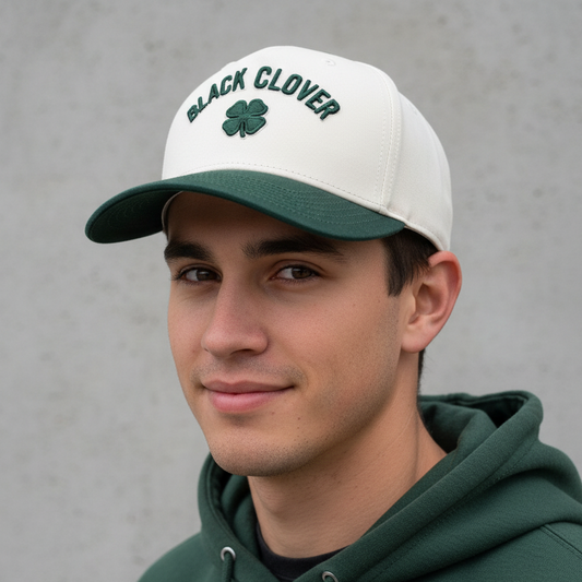 Gorra Black Clover Timeles 3 Beige Verde Ajustable