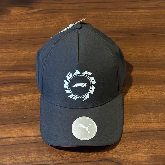 Gorra Puma F1 Singapure BB Cap 02754 01 Negro Neon Unitalla Ajustable