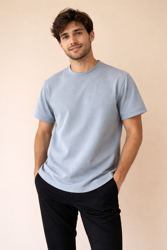 Playera Rutz Waffle Acero