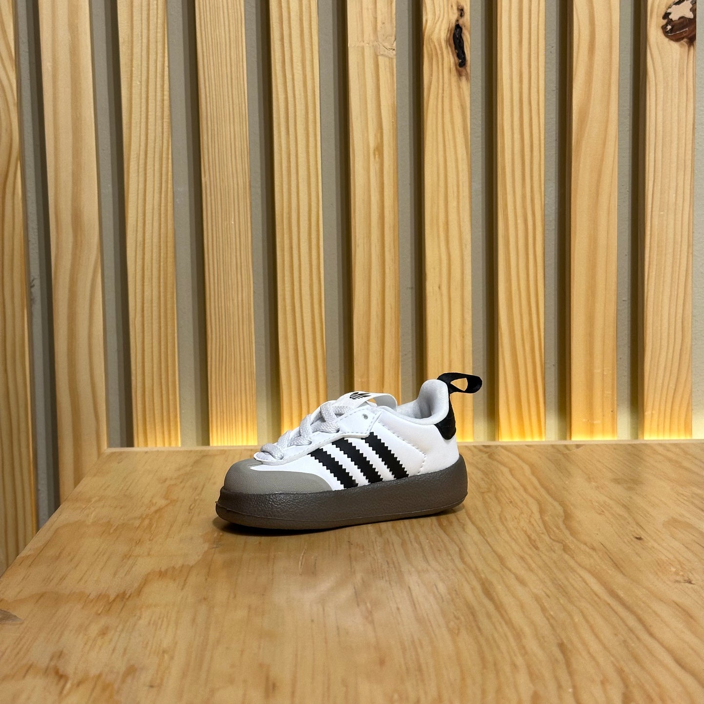 Tenis Adidas Adifoam Samba 360 I Blanco Negro IH3506 Bebe KIDS
