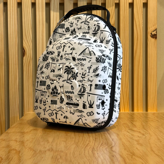 Mochila Black Clover Hat Caddie StrapVacation Nation Blanco Negro 6Pcs