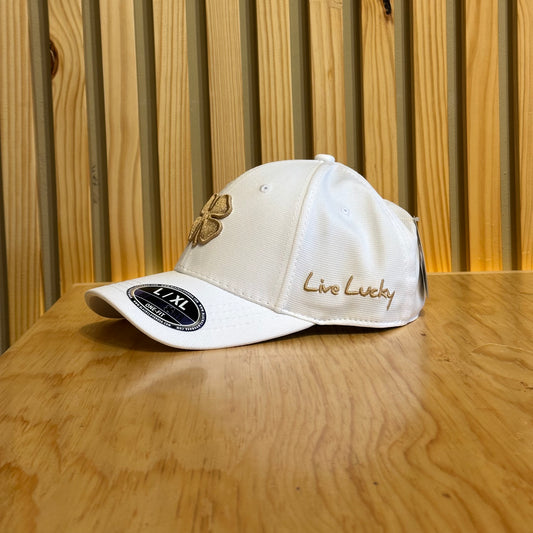 Gorra Black Clover Spring Luck Nugget Blanco Oro