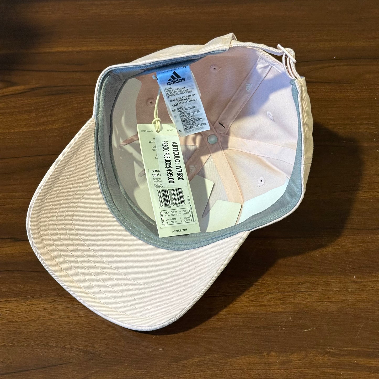 Gorra Adidas Bball Cap Rosa IY7680 Unitalla Ajustable