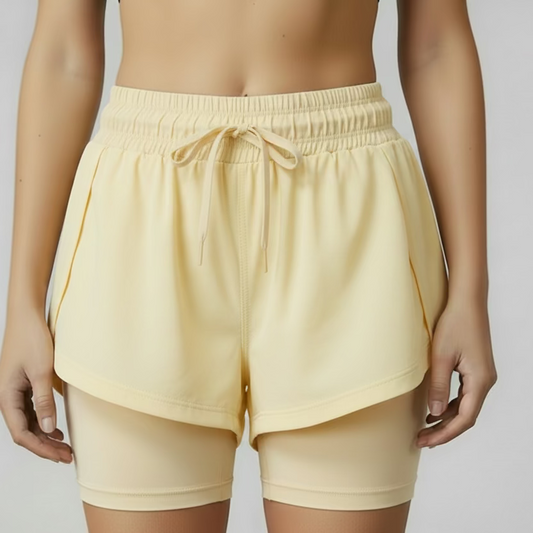 Short NØR Runner Mujer Unitalla Amarillo