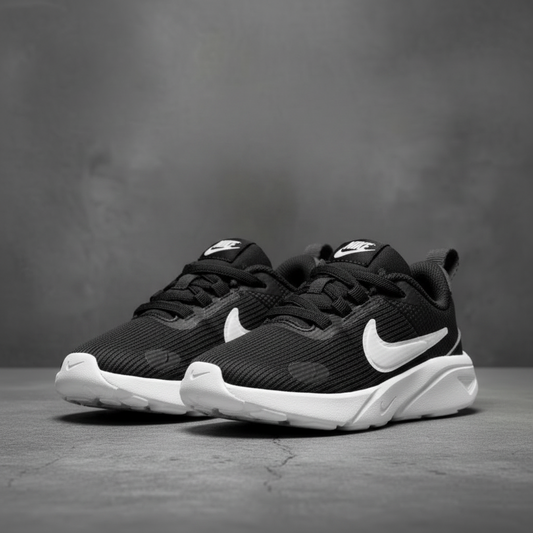 Tenis Nike Star runner 4 nn (TD) DX7616 001 Negro Blanco Bebe