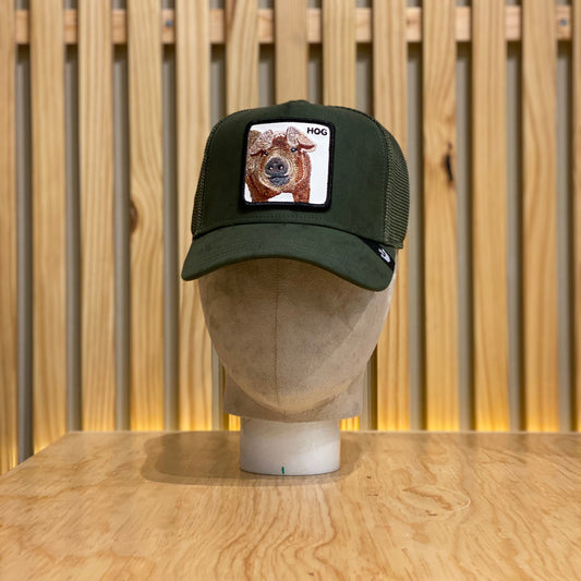 Gorra Goorin Bros Hog Suede Verde Unitalla