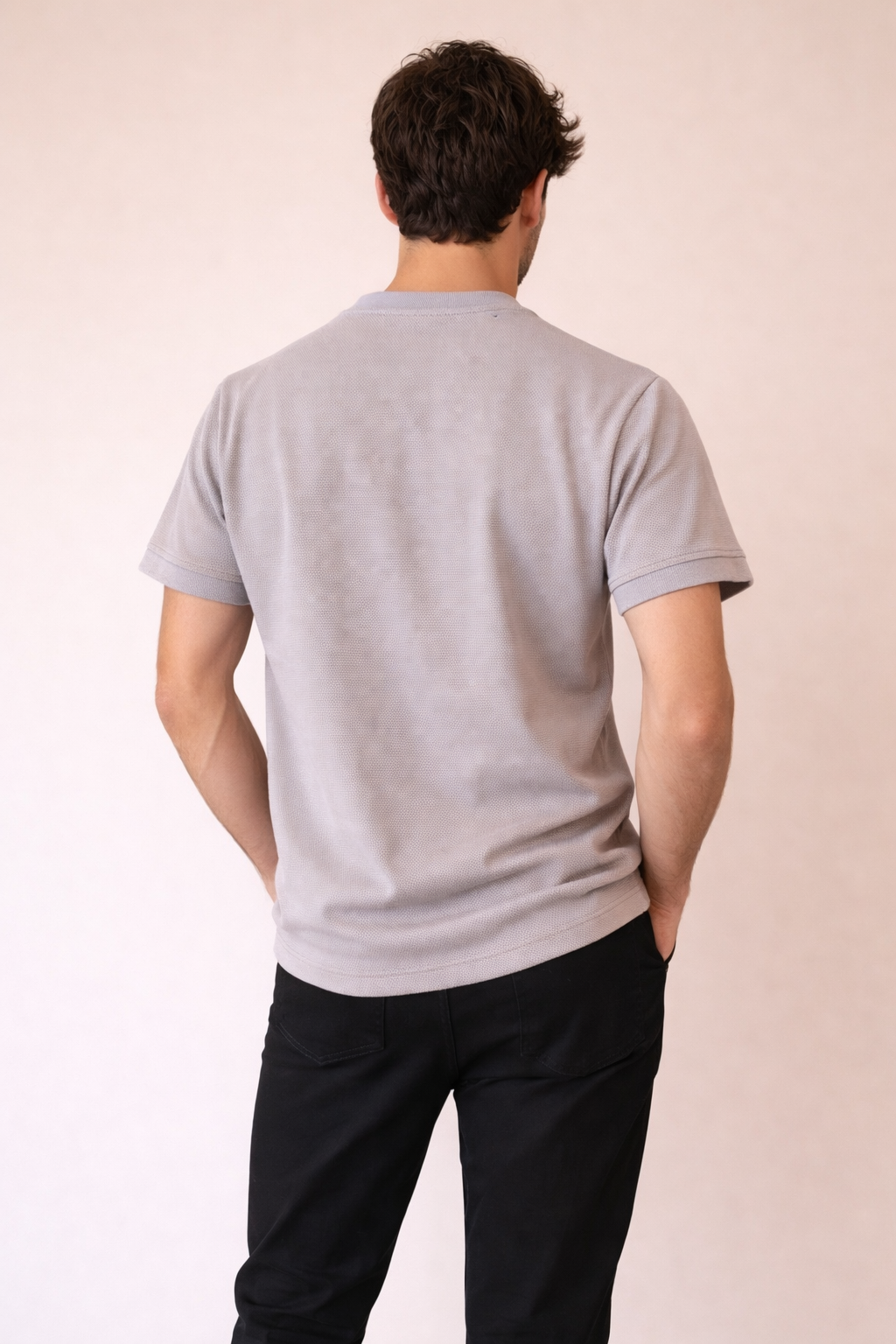 Playera Rutz Waffle Taupe