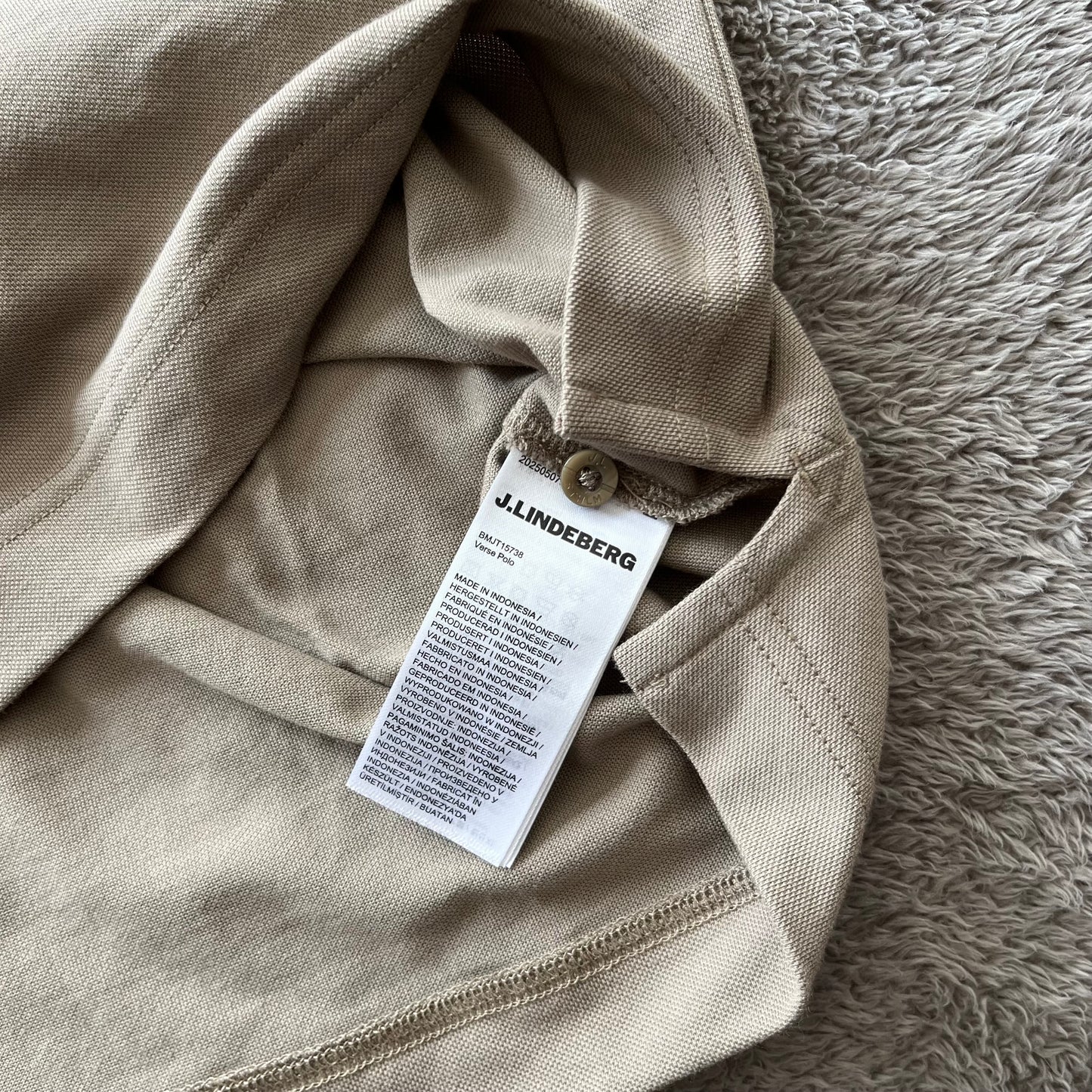 Playera J. Lindeberg Beige Golf