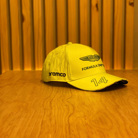 Gorra Aston Martin Amf1 rp Alonso team 701229246 002 Amarillo Neon Aramco Formula 1