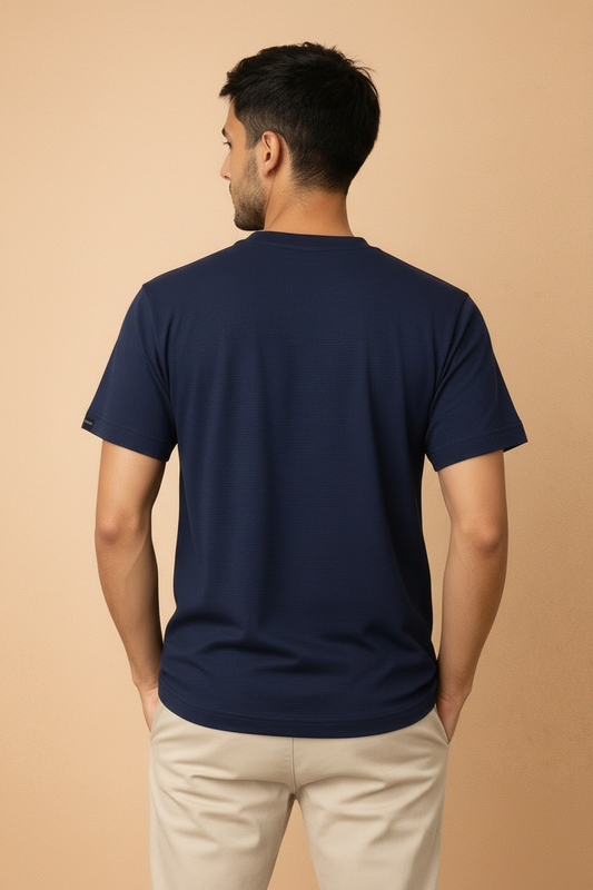 Playera Rutz Waffle Marino