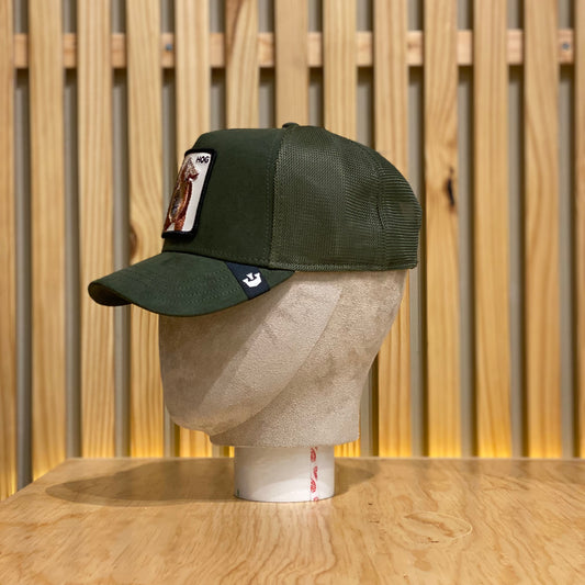 Gorra Goorin Bros Hog Suede Verde Unitalla