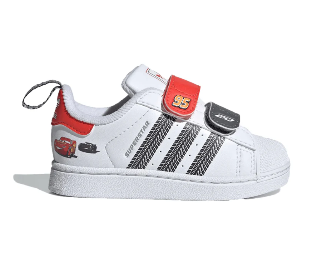 Tenis Adidas Superstar II CF I JQ1336  Blanco Negro Bebe