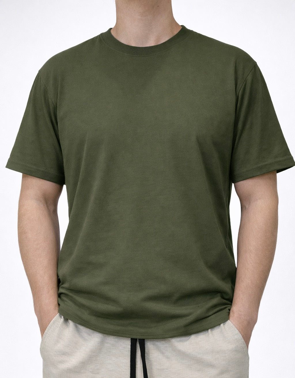 Playera Rutz Básica Verde Militar