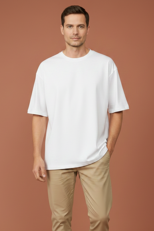 Playera Rutz Oversize Blanco