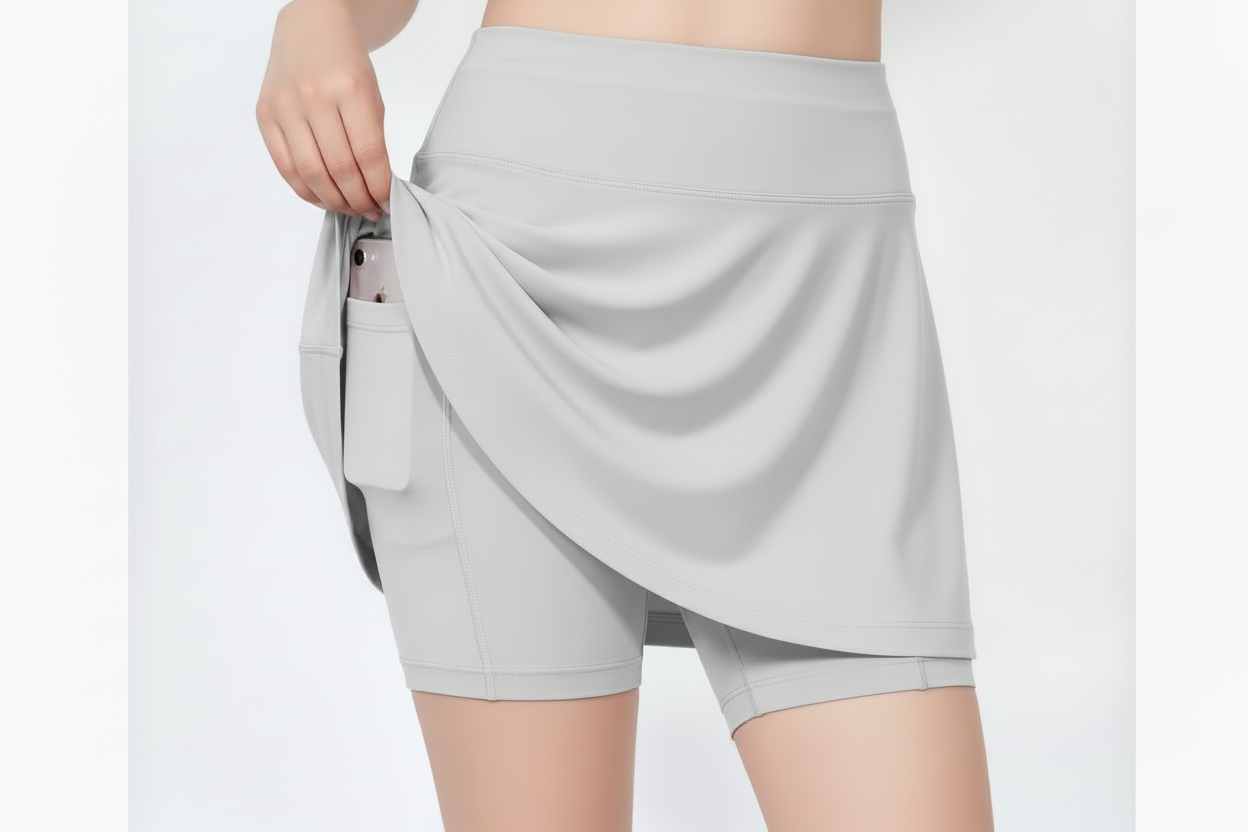 Falda NØR Circular Gris