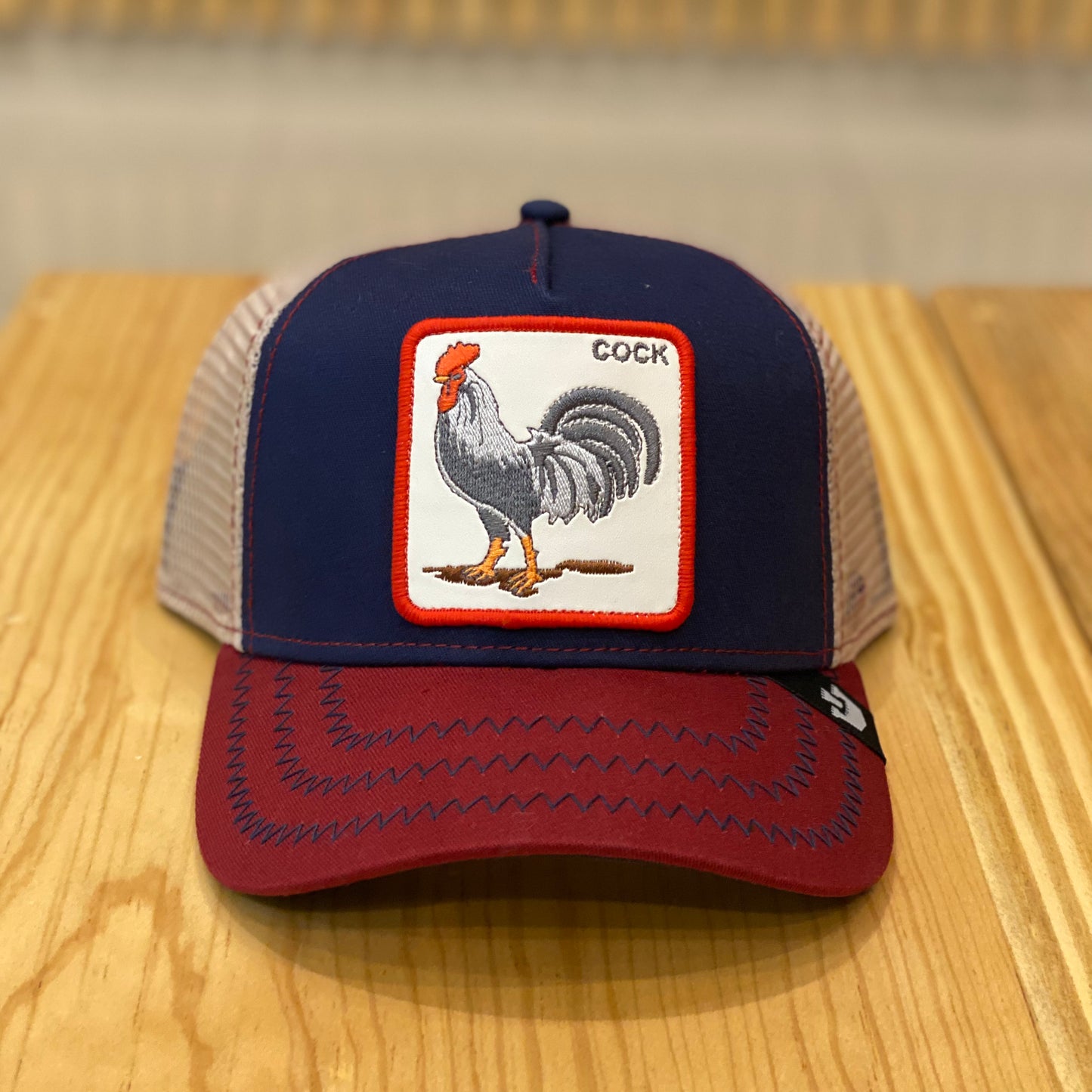 Gorra Goorin bros Cock Azul Rojo Beige