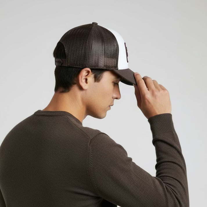 Gorra Taylor Made Golf Trucker Blanco Café N3825418 Ajustable