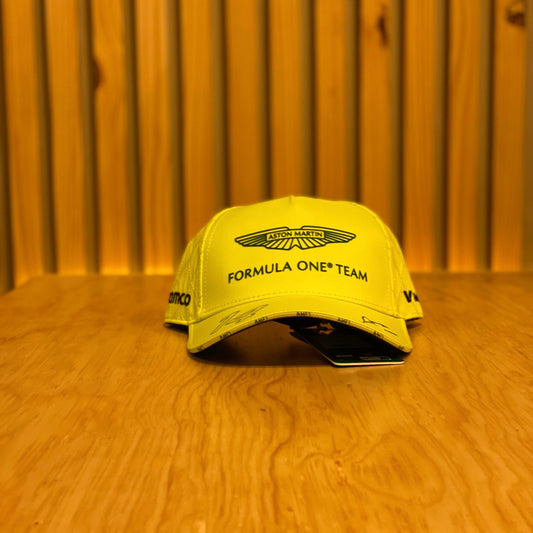 Gorra Aston Martin Amf1 rp Alonso team 701229246 002 Amarillo Neon Aramco Formula 1