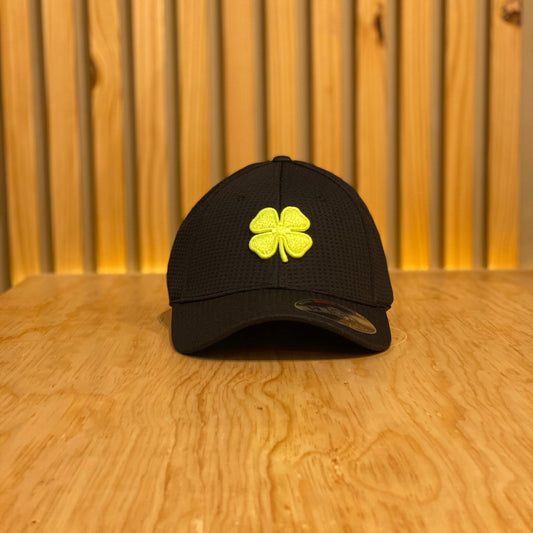 Gorra Black Clover Bc Flex Waffle 7 Negro Amarillo Neon