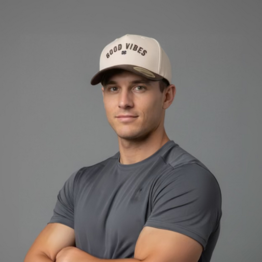 Gorra Black Clover Good Vibes Only Tan Ajustable