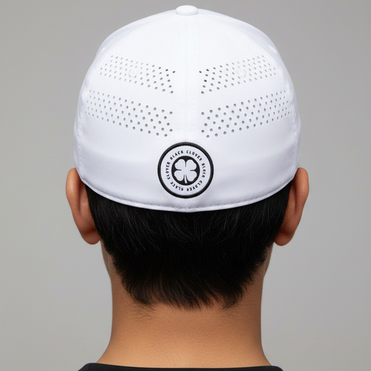 Gorra Black Clover Lucky Heather Laser 1 Blanco negro
