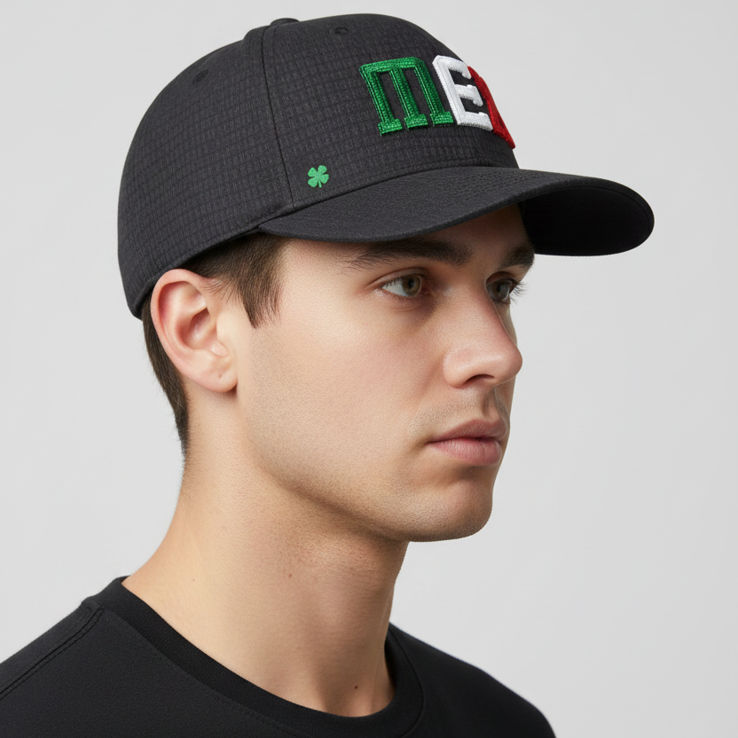 Gorra Black Clover Mexico threads Negro Ajustable