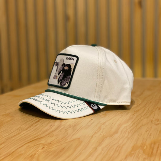 Gorra Goorin Bros Cash Blanco Verde liston