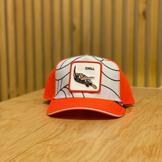 Gorra Goorin Bros Chill Naranja blanco