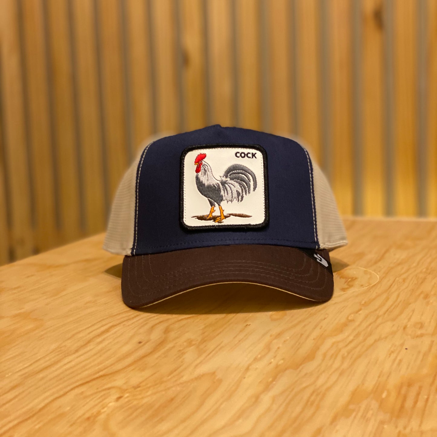 Gorra Goorin Bros Cock Azul Cafe beige