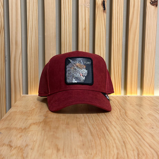 Gorra Goorin Bros Fury Vino Gamuza Suede Unitalla