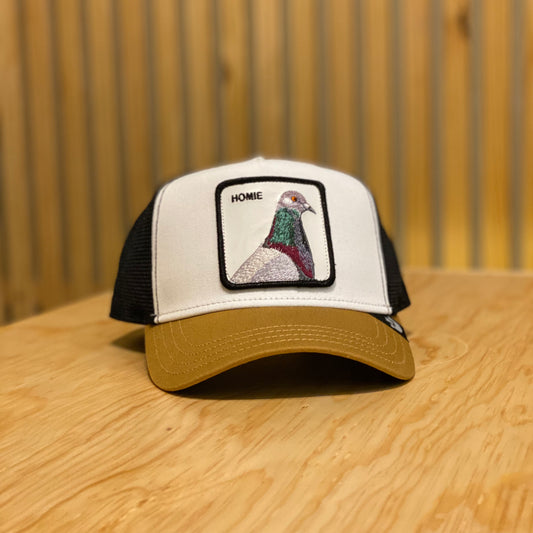 Gorra Goorin Bros Homie blanco negro amarillo