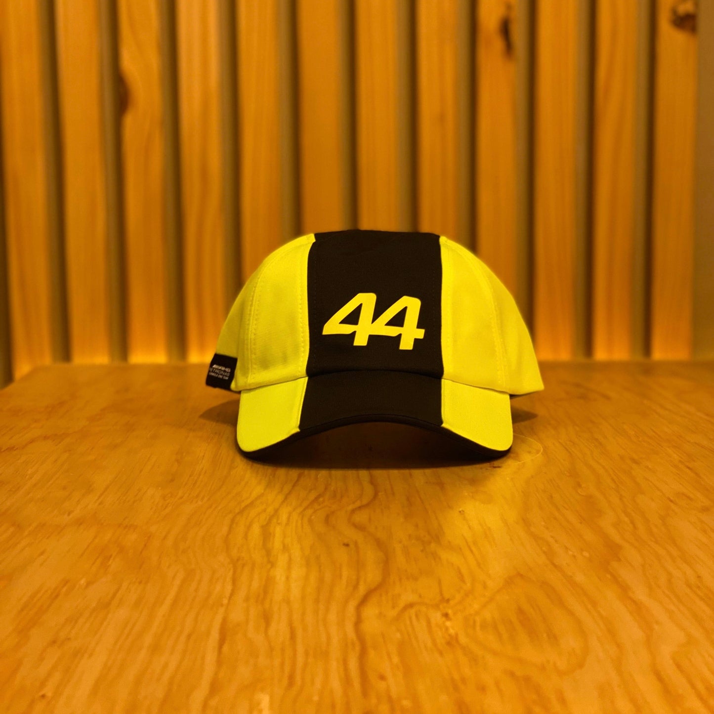 Gorra Mercedes Mapf1 fw lh 701227133 002 Amarillo neon negro