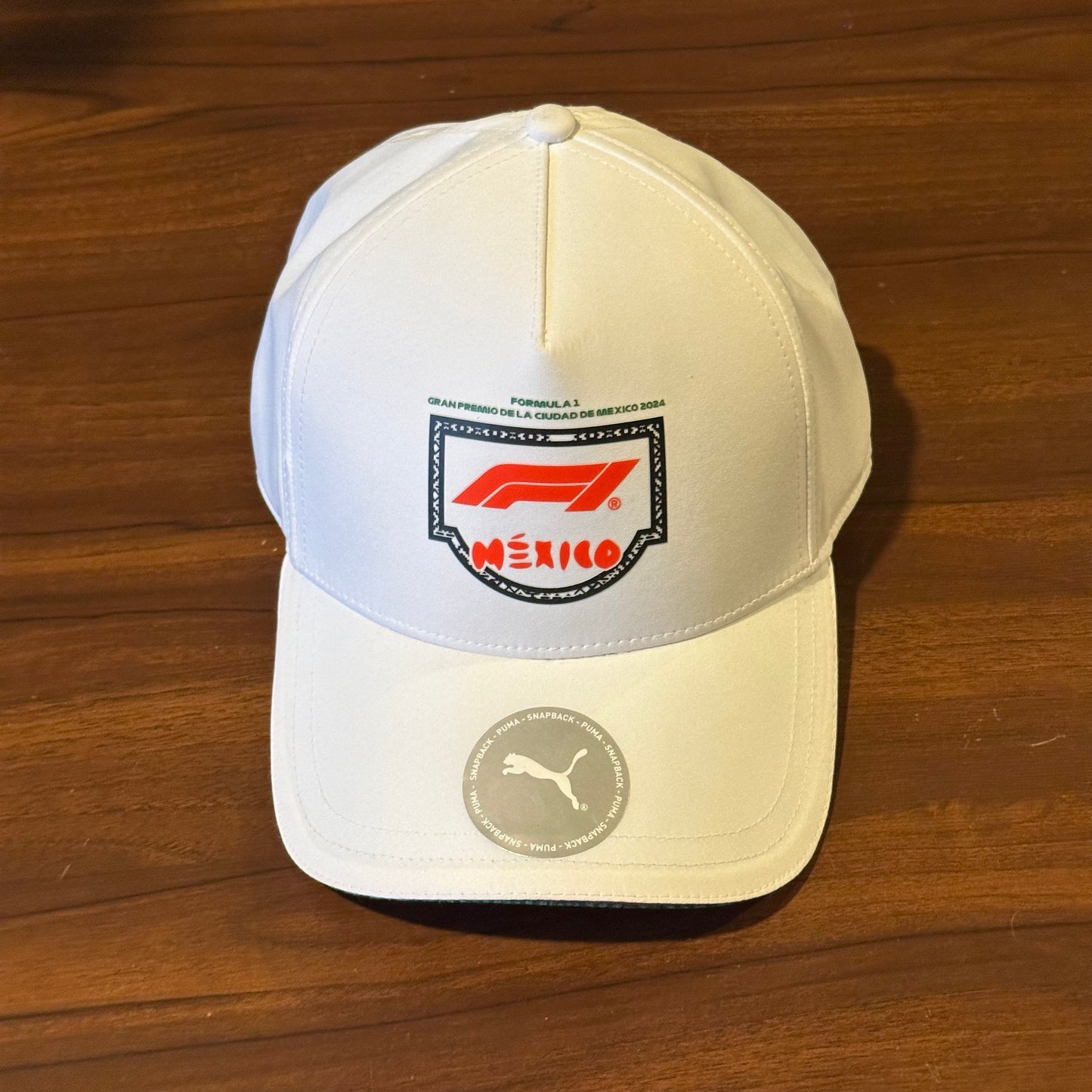 Gorra Puma F1 Mexico BB Cap 025756 01 Blanco Verde Unitalla Ajustable