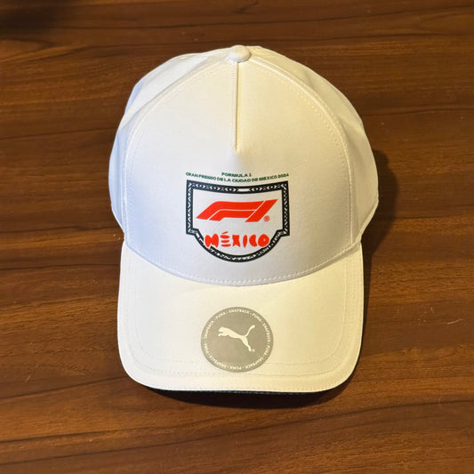 Gorra Puma F1 Mexico BB Cap 025756 01 Blanco Verde Unitalla Ajustable