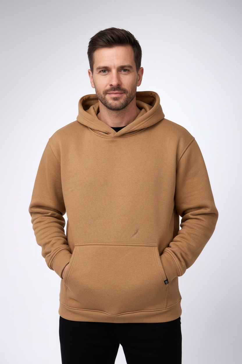 Sudadera Hoodie Rutz con Gorro Café Unisex