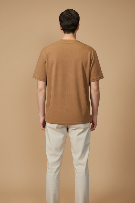 Playera Rutz Waffle Moka