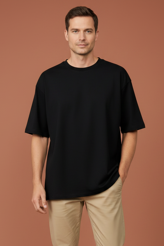 Playera Rutz Oversize Negro