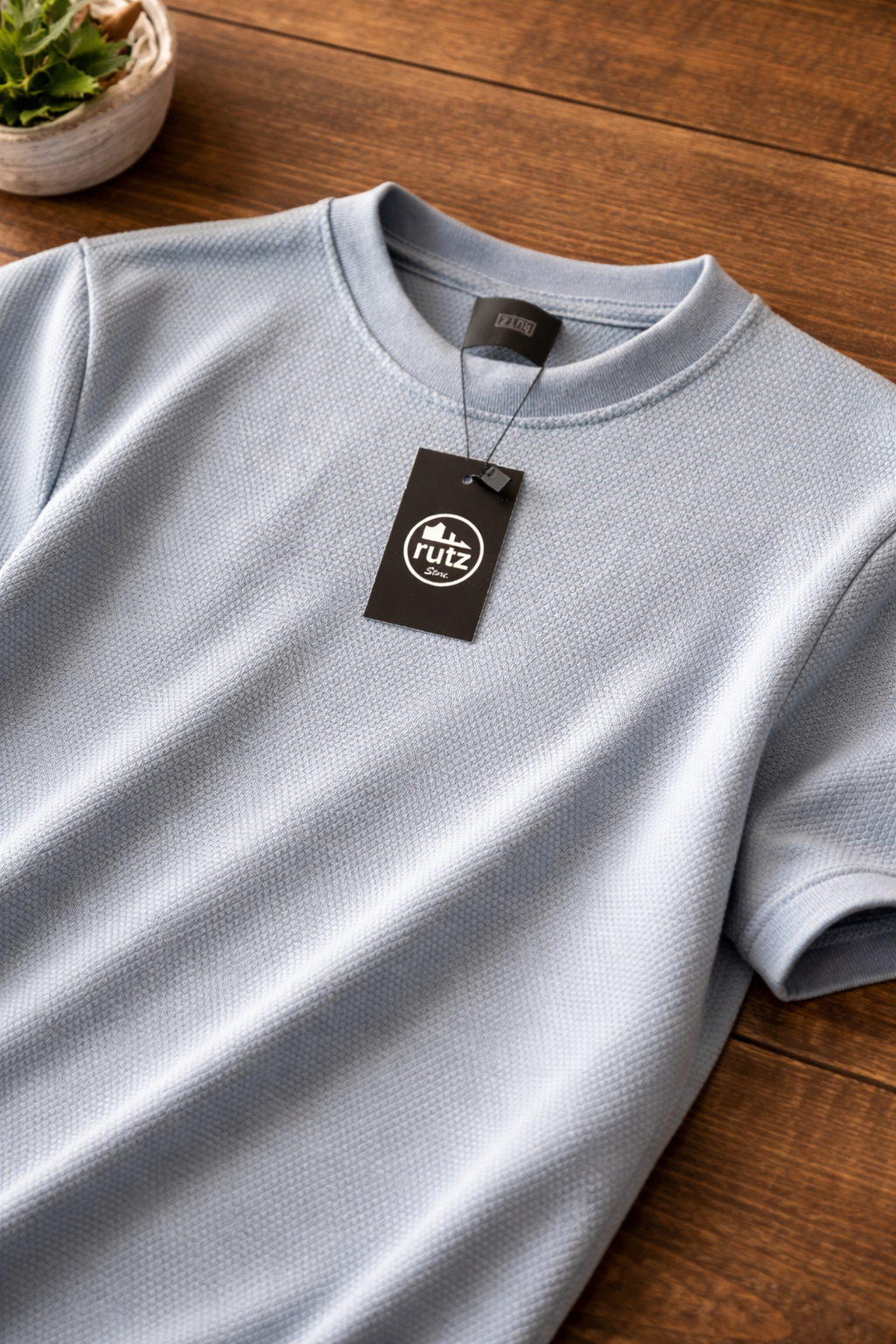 Playera Rutz Waffle Acero