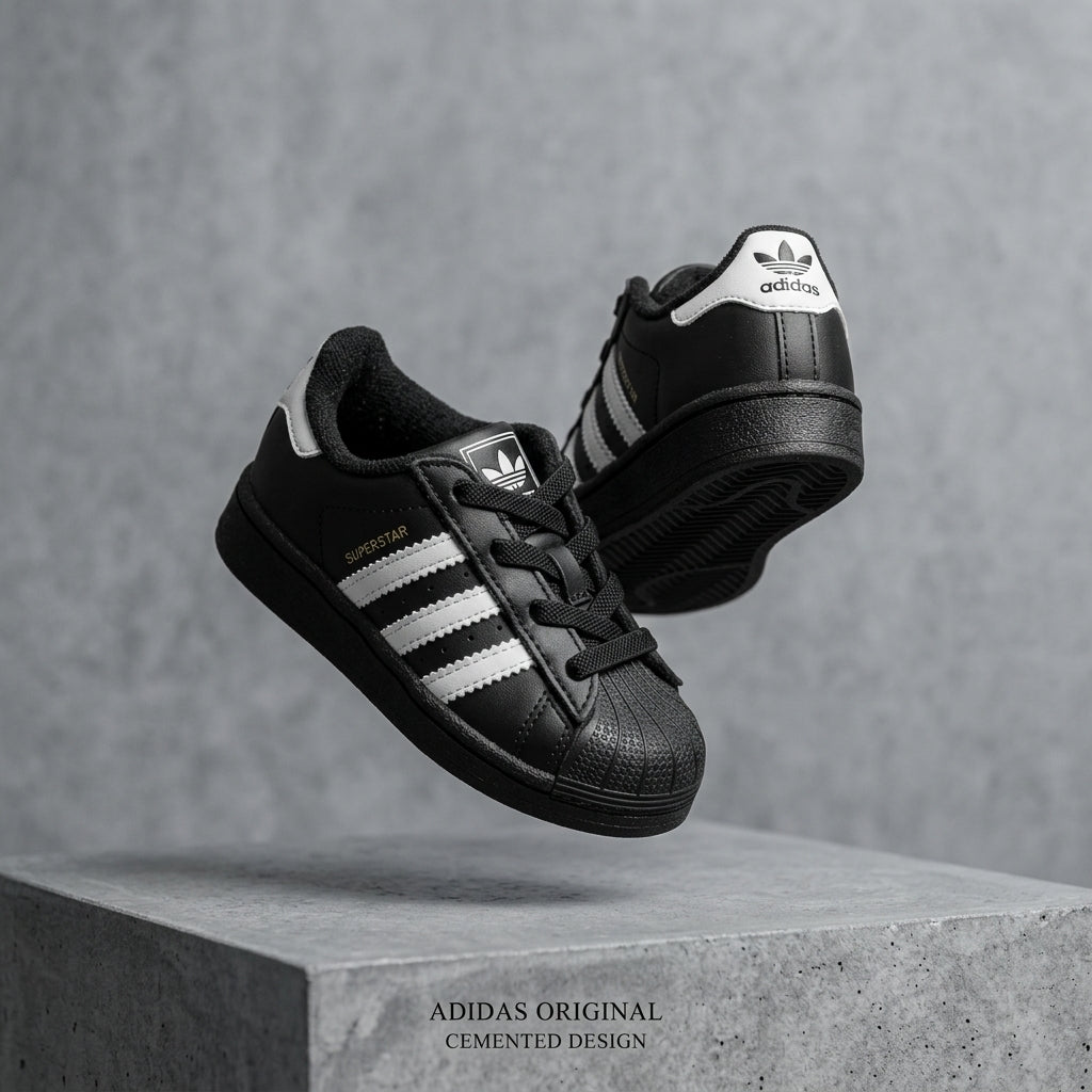 Tenis Adidas Superstar ll CF EL I JH9985 Negro Blanco Bebe