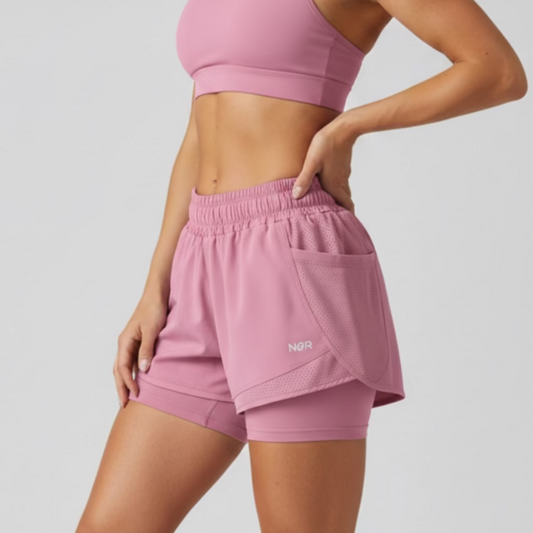 Short NØR Training Mujer Unitalla Rosa