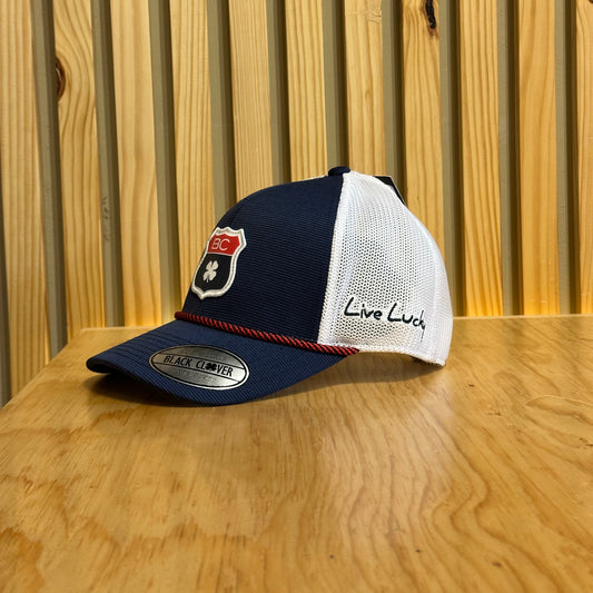 Gorra Black Clover Lucky Route Marino Blanco Ajustable